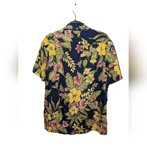 Vintage Polo By Ralph Lauren Floral Colorful Cotton Casual  Shirt Size Large - Picture 6 of 6